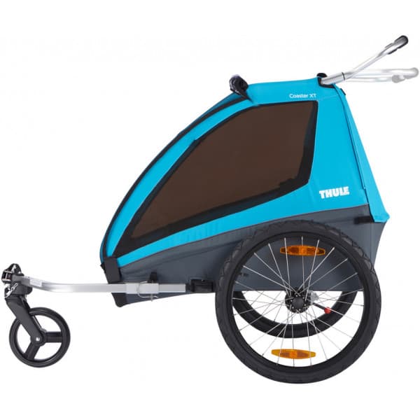 Thule Coaster XT -tosæde børnecykelvogn, blå