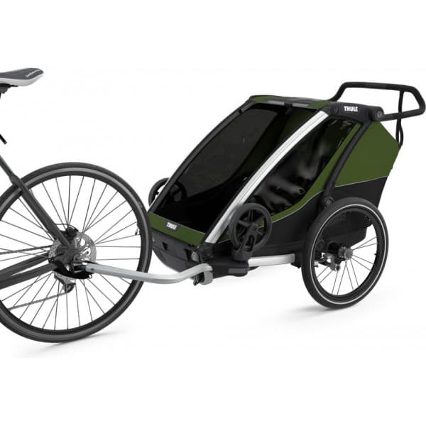 Thule Chariot Cab 2 -lastenkuljetuskärry, vihreä