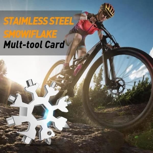 MAVURA Multitool »MAVURATools Snowflake 18in1 Multi Tool Multitool Snowflakes Rostfritt stål Multi-Tool Gadget c