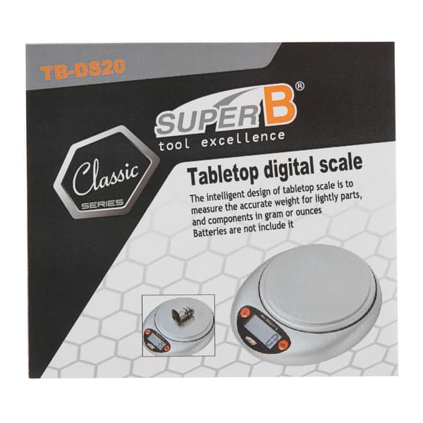 Super B Verktyg Tb-ds 20 Tabletop Digital Scale Silver