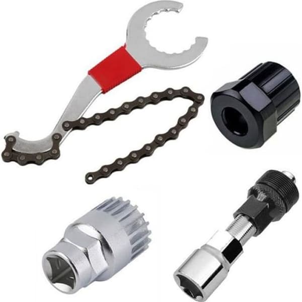 Cykelreparationsverktygssats - Sport - Mountainbike - Metall - Svart och Silver - 3-i-1