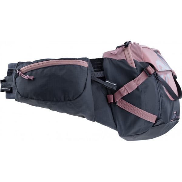 Evoc HIP PACK PRO 3 vyölaukku 1,5 l juomarakolla, pinkki/harmaa