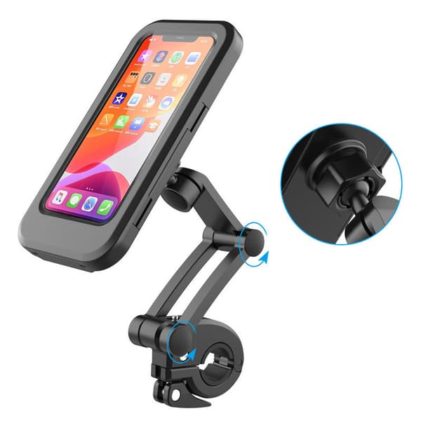 INF Vandtæt Touchscreen-telefonholder til cykler 0