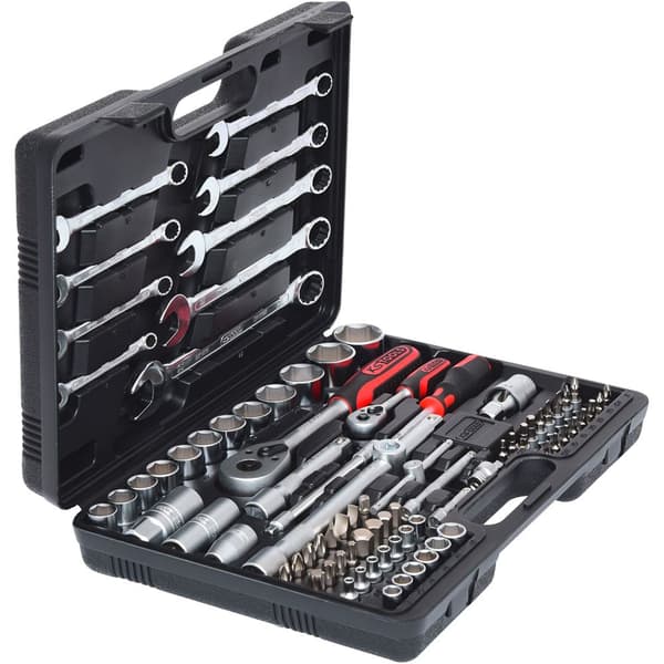 Ks Tools Jakoavain-sarja 1/4+1/2 82 Pieces Hopeinen