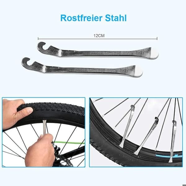 Cykelreparationssats, Cykelpunkteringssats, Cykelsats Lämplig för användning i nödsituationer under långa resor