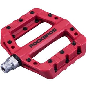 Sykkelpedaler, plattform, nylon Rockbros 2017-12CRD (rød)