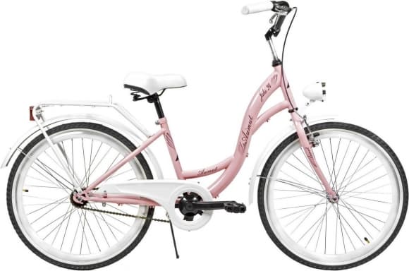 Cykel Julie 24" 2023 Rosa/Vit, Azimut
