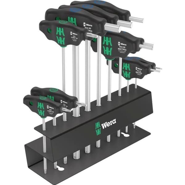 Wera Cykelsats 6 TORX 10-delad skruvmejselsats, invändig sexkant