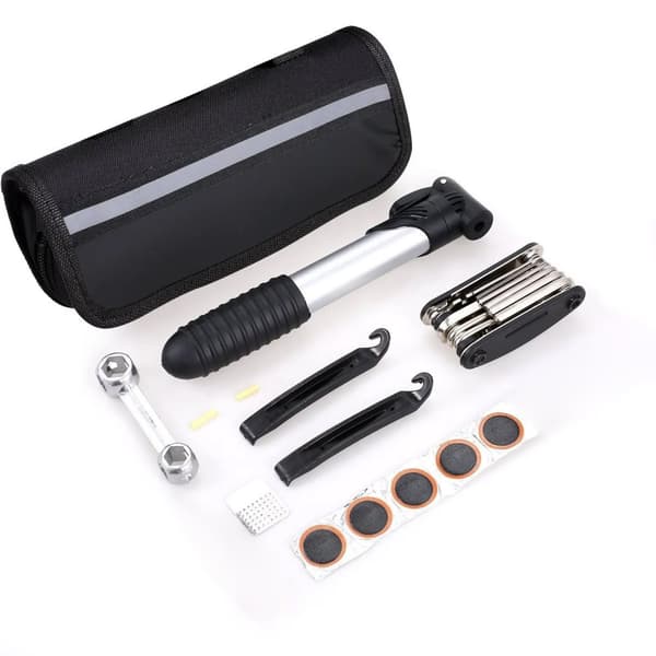 ROXAR MT-16 cykelreparationssats i ett 16-i-1 fodral