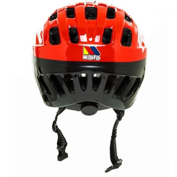 MOLTO sporthjälm för barn - Röd - PVC-skal och absorberande EPS-skumfoder - Storlek S 48-52cm
