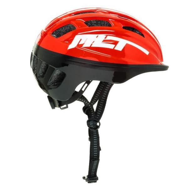 MOLTO sporthjälm för barn - Röd - PVC-skal och absorberande EPS-skumfoder - Storlek S 48-52cm