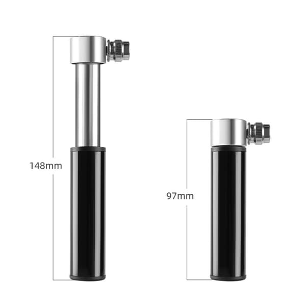 INF Mini cykelpump i aluminiumlegering