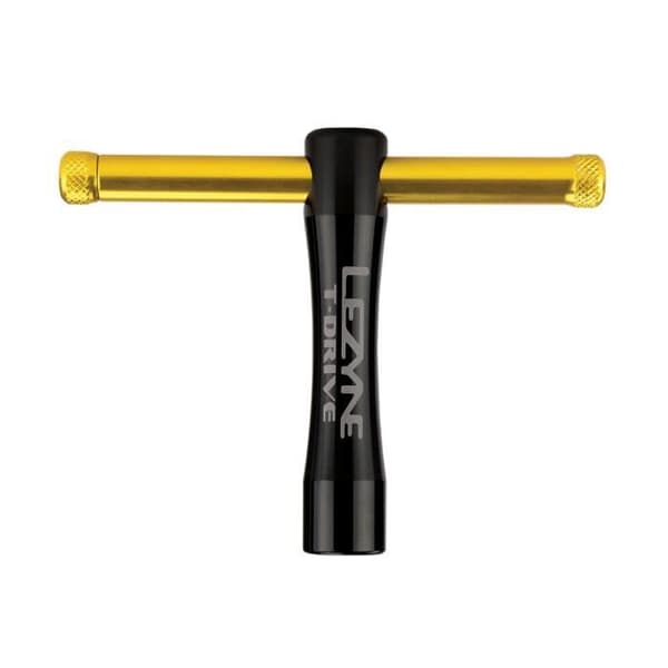 Lezyne T-Drive, cykelverktygssats, svart, guld, insexnyckel, torxnyckel, T10,T25,T30, 2,2,5,3,5,6,8 mm, 153g
