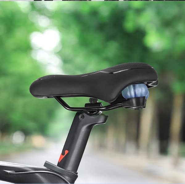 INF Färgglad Sportcykelsadel - Bekväm Cykelutrustning Svart