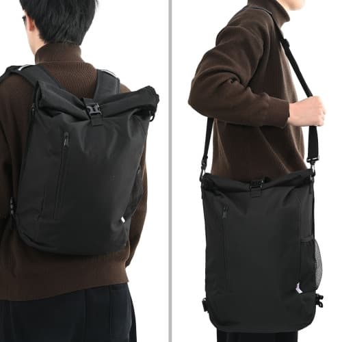 cykelväska för pannier rack 20 L svart 31x13x58 cm