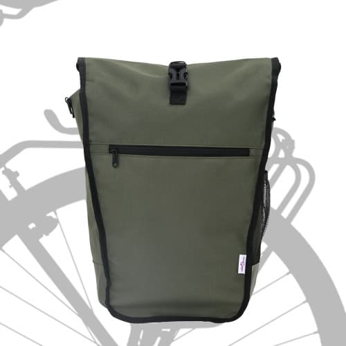 Cykelväska för Pakethållare 20 L Olivgrön 34x16x59 cm