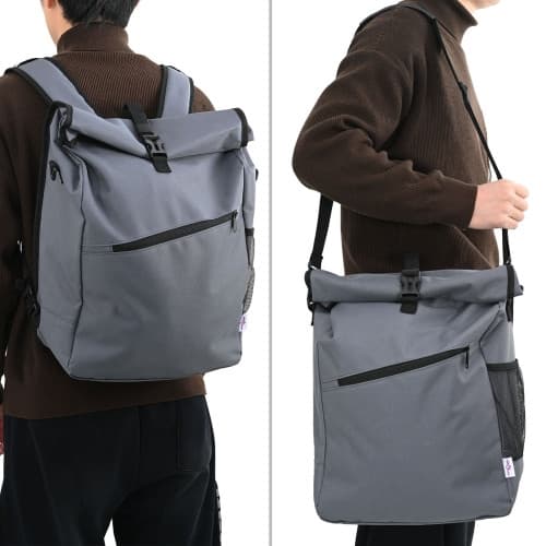 cykelväska för packvagn 25 L Grå 33x16x48 cm