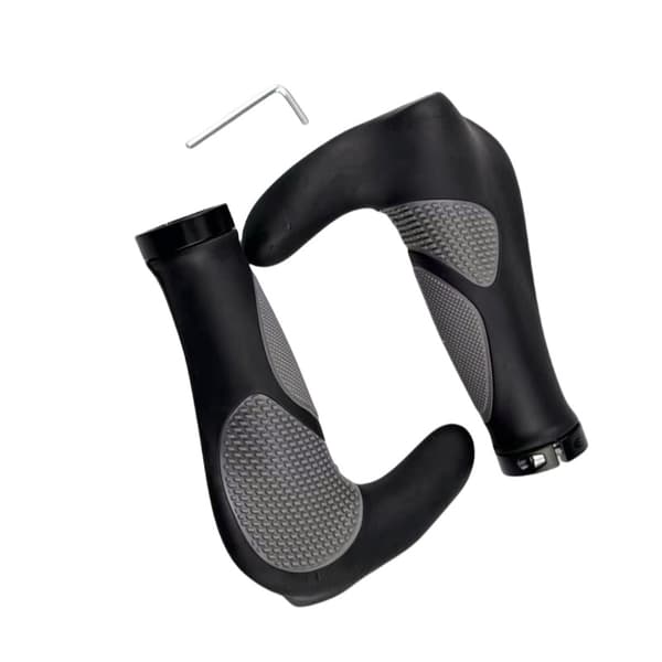 INF Ergonomiske gummihåndtagsgreb med stangender til MTB