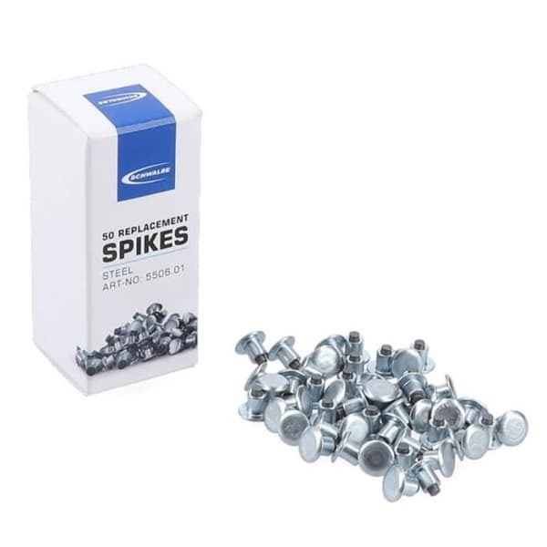 Schwalbe ståldäcksdubbar - silver - 6,5 x 5,5 mm