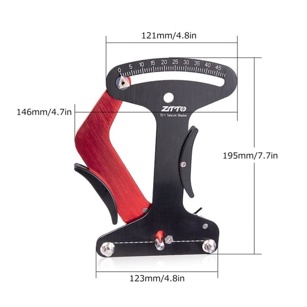 Spoke Tension Meter, Præcise Målinger, Holdbar Aluminiumlegering, Letvægtsdesign