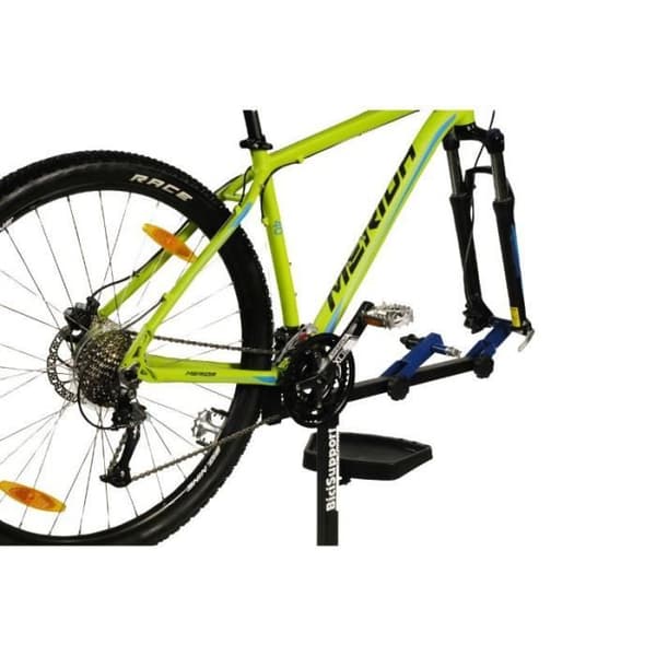 BiciSupport hopfällbart cykelarbetsställ - svart/blått - 87 cm