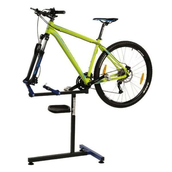 BiciSupport hopfällbart cykelarbetsställ - svart/blått - 87 cm