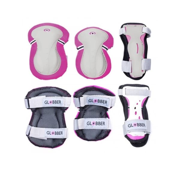 GLOBBER kyynär- ja polvisuojat SUOJAUS JUNIOR SYVÄPINKI XS RANGE B (25-50KG),541-110
