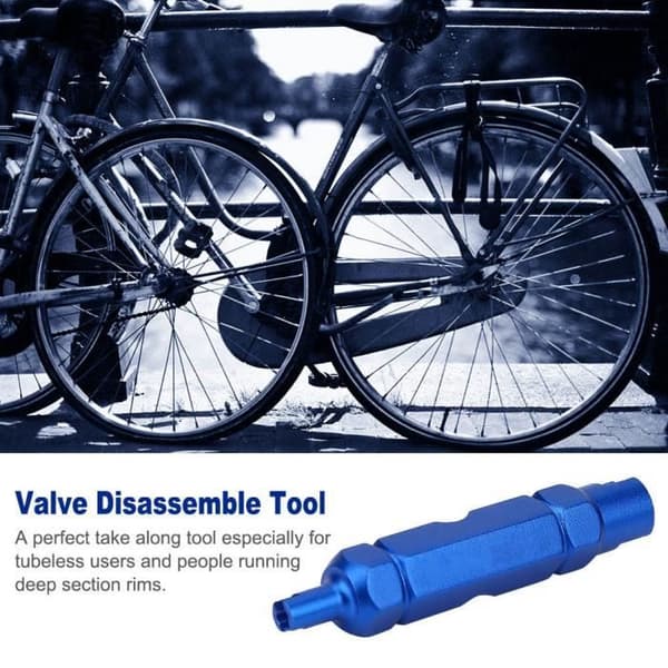Drfeify ventilborttagningsverktyg RISK Multifunktion Cykelslang Däckventil Demontera Ta bort verktyg för Presta