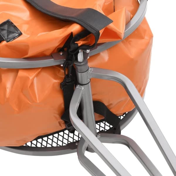 vidaXL cykelbagagetrailer med taske orange og sort