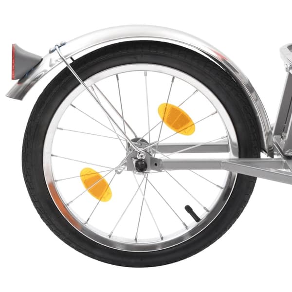 vidaXL cykelbagagetrailer med taske orange og sort