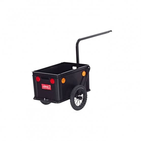 Roland - Cykelvogn / Cargo Cart - Mini Boy Bike Cart / Cargo Cart 12 Tommer Sort