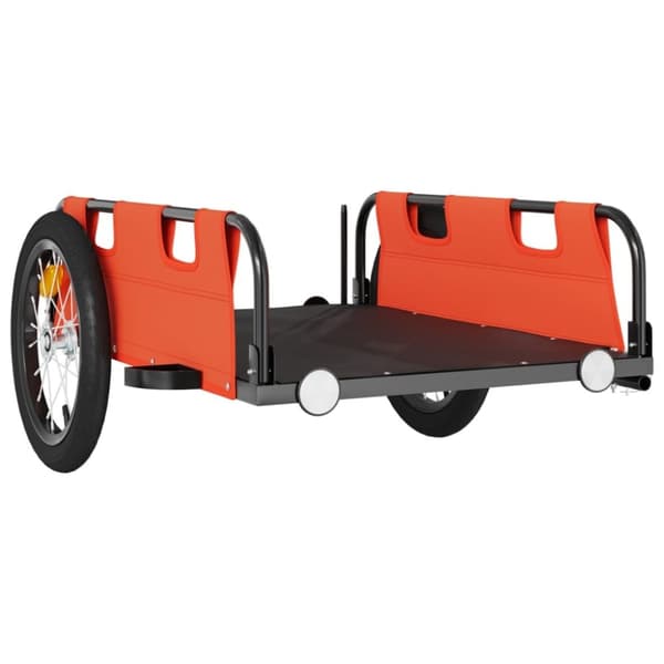 vidaXL cykeltrailer til kæledyr oxfordstof og jern orange