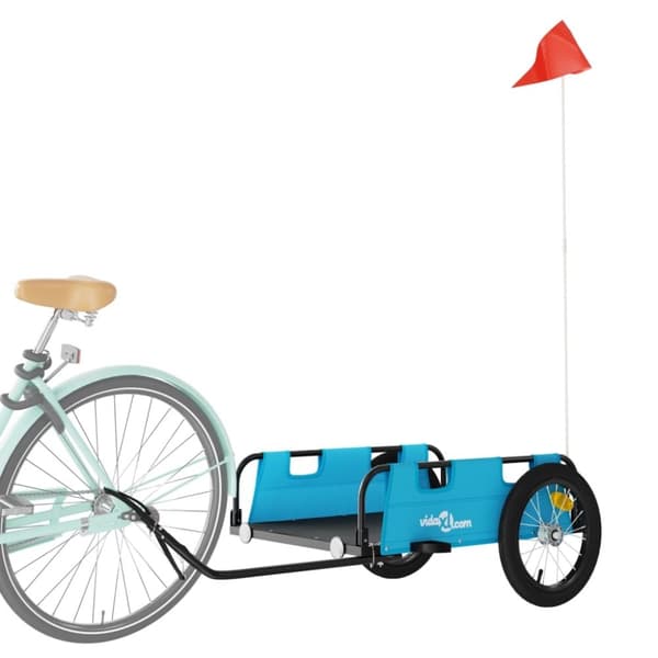 vidaXL cykeltrailer oxfordstof og jern blå