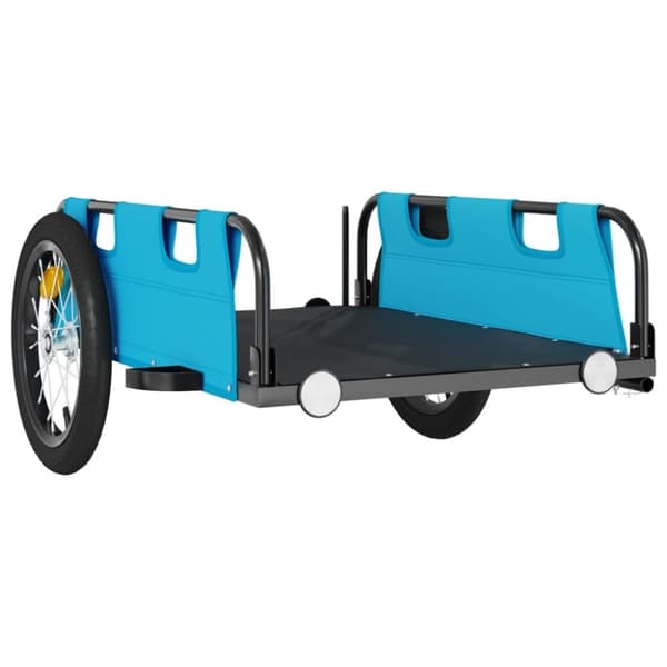 vidaXL cykeltrailer oxfordstof og jern blå