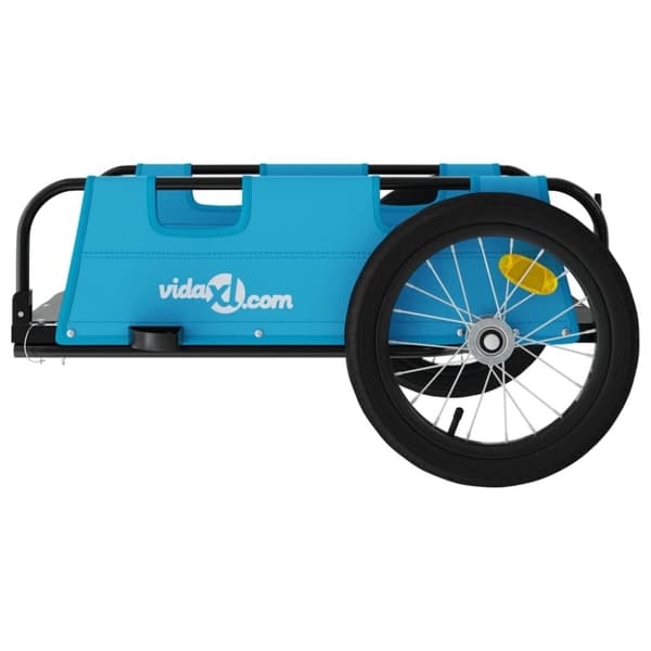 vidaXL cykeltrailer oxfordstof og jern blå