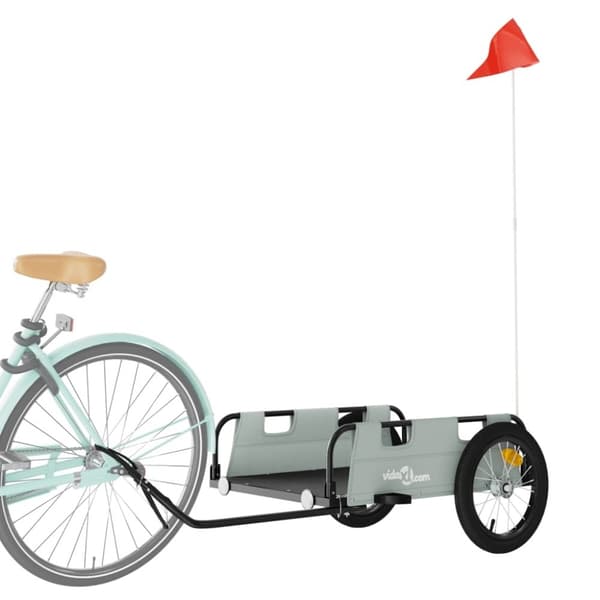 vidaXL cykeltrailer oxfordstof og jern grå
