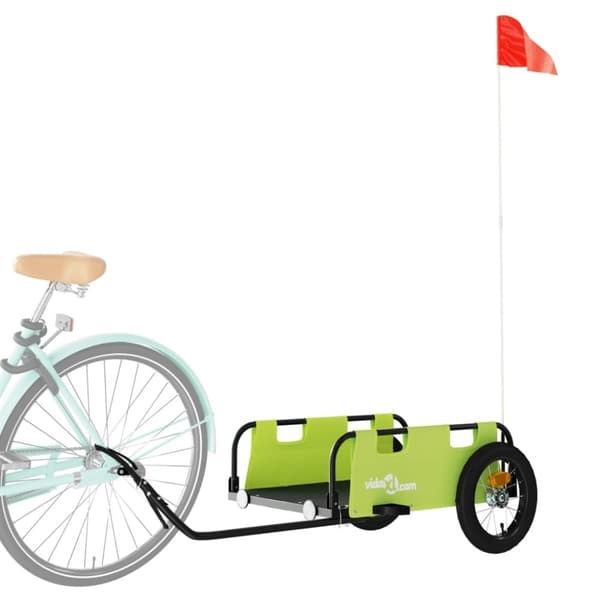vidaXL cykeltrailer oxfordstof og jern grøn