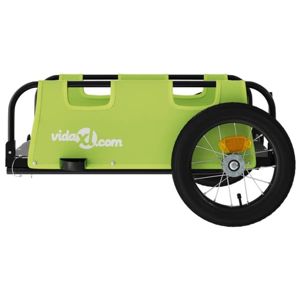 vidaXL cykeltrailer oxfordstof og jern grøn