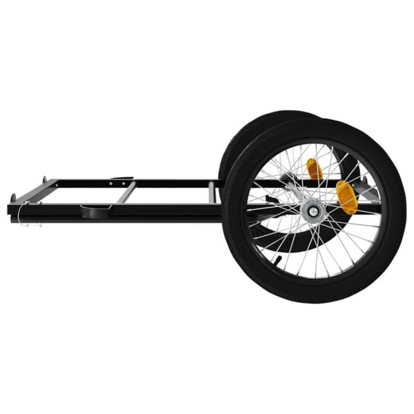 vidaXL cykelanhænger 135x68x37 cm jern sort