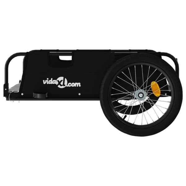 vidaXL cykeltrailer oxfordstof og jern sort