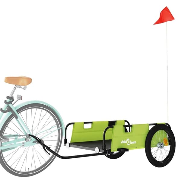 vidaXL cykeltrailer oxfordstof og jern grøn