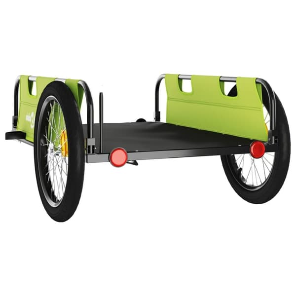 vidaXL cykeltrailer oxfordstof og jern grøn