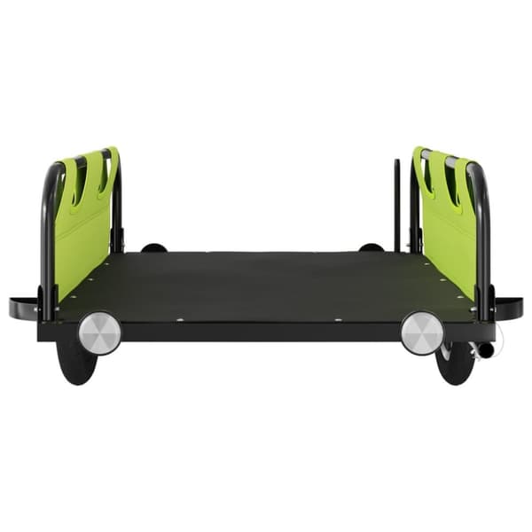 vidaXL Cykelvagn grön oxfordtyg och järn