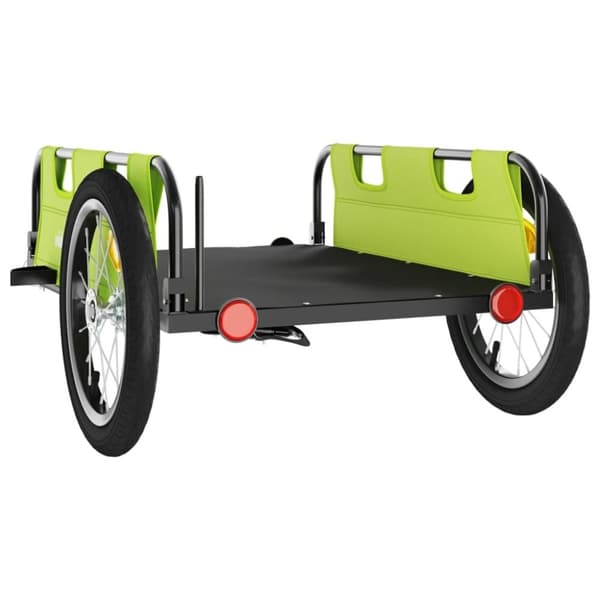 vidaXL Cykelvagn grön oxfordtyg och järn