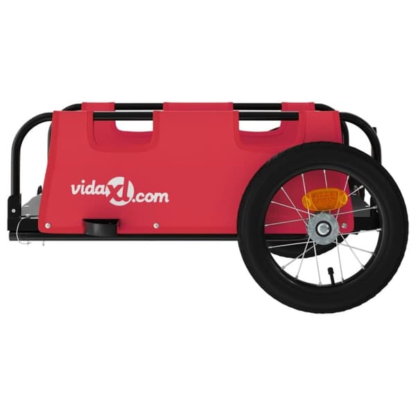 vidaXL cykeltrailer oxfordstof og jern rød