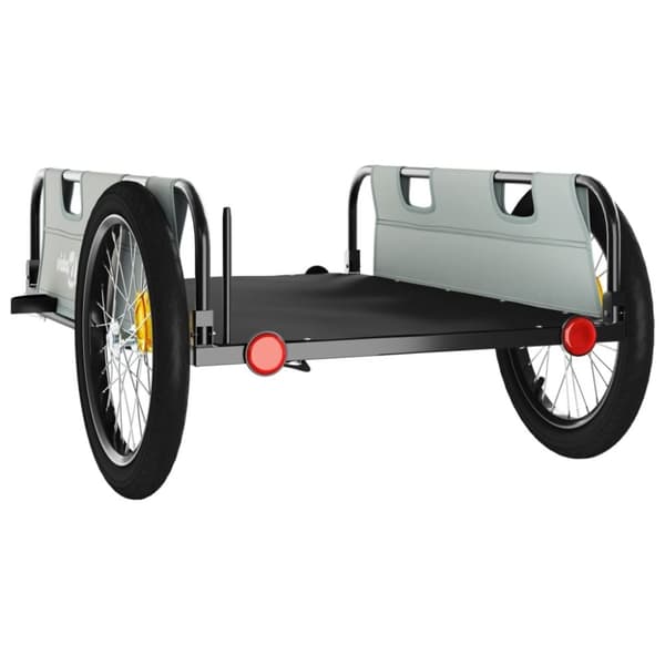 vidaXL cykeltrailer oxfordstof og jern grå