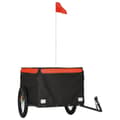 Miniatyrbilde 1 av 11: vidaXL Sykkelvogn svart og oransje 45 kg jern