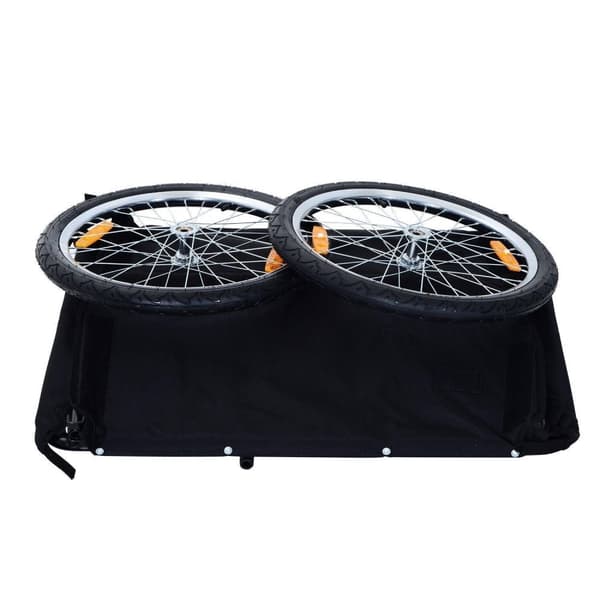 Rootz Cykeltrailer - Hvid, Sort - Stål, - 51,18 cm x 30,32 cm x 25,59 cm