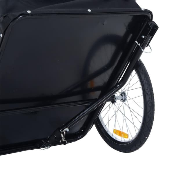 Rootz Cykeltrailer - Hvid, Sort - Stål, - 51,18 cm x 30,32 cm x 25,59 cm