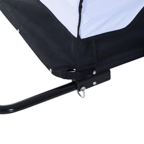 Rootz Cykeltrailer - Hvid, Sort - Stål, - 51,18 cm x 30,32 cm x 25,59 cm